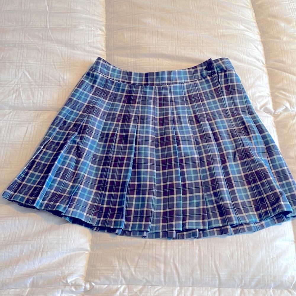 Aeropostale pleated blue plaid skirt - BRAND NEW